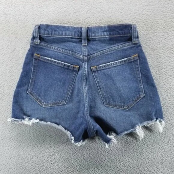 Abercrombie Fitch Shorts Womens 00 Blue The Cutoff Short High Rise 2" Denim - Picture 2 of 4